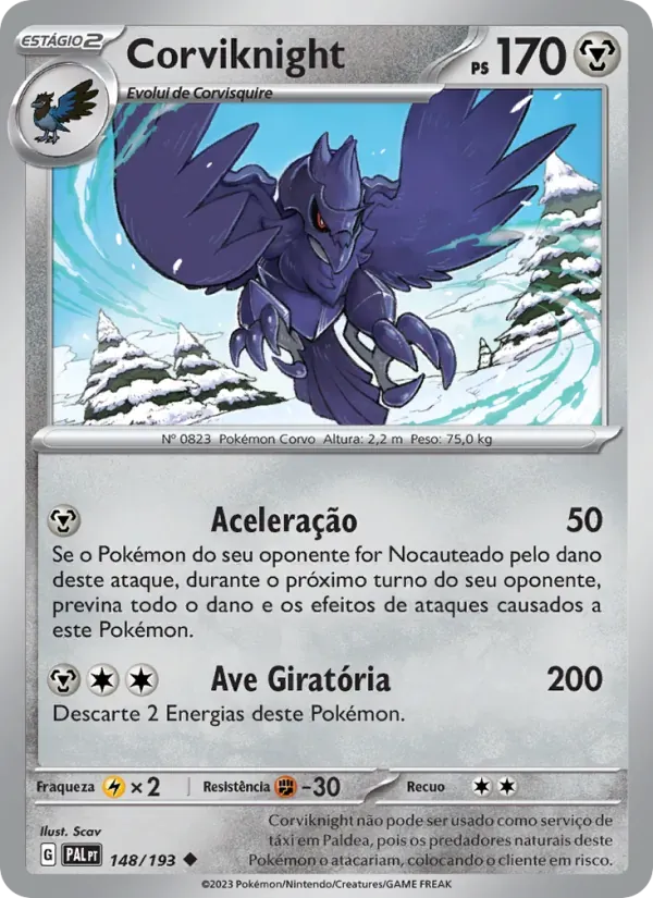 Corviknight 148/193 Evoluções em Paldea
