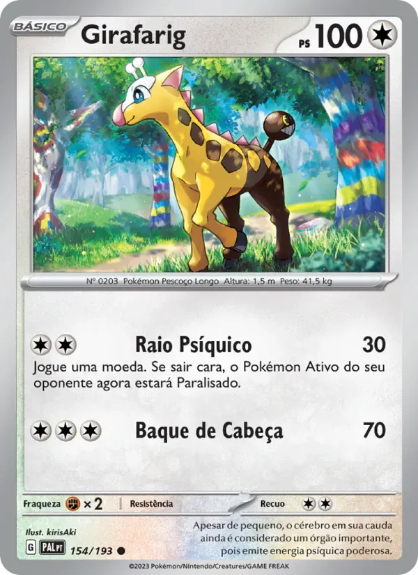 Girafarig 154/193 Evoluções em Paldea