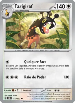 Farigiraf 155 Evoluções em Paldea