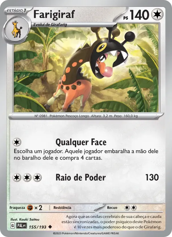 Farigiraf 155/193 Evoluções em Paldea