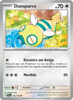 Dunsparce 156 Evoluções em Paldea