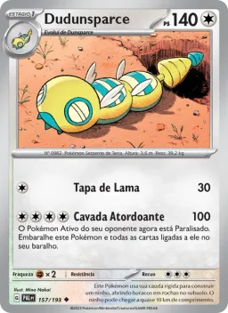 Dudunsparce 157 Evoluções em Paldea