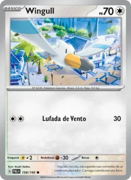 Wingull 158 Evoluções em Paldea