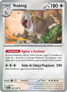 Slaking 162 Evoluções em Paldea