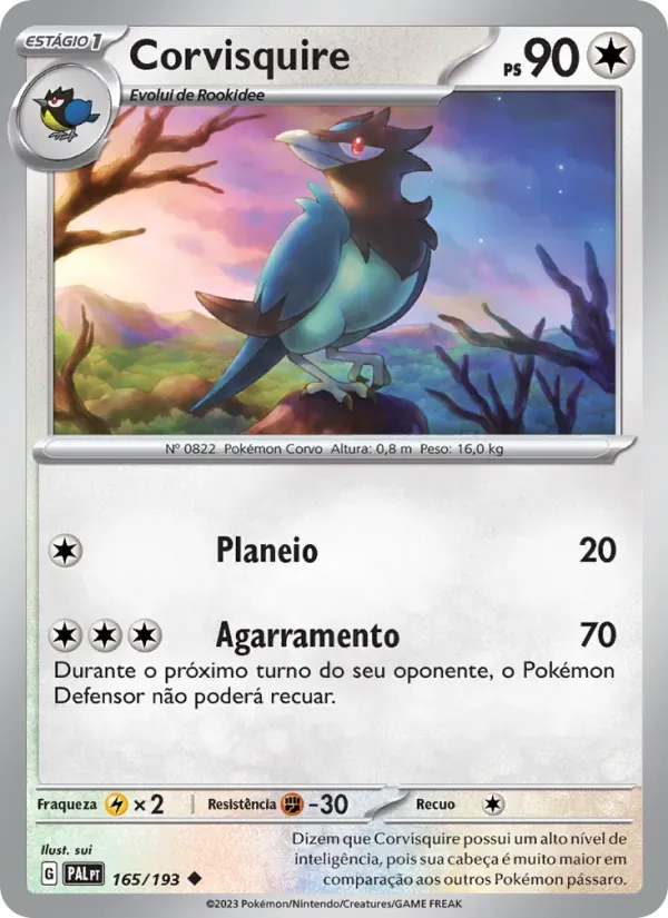 Corvisquire 165/193 Evoluções em Paldea