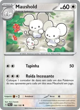 Maushold 168 Evoluções em Paldea