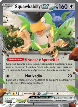Squawkabilly ex 169 Evoluções em Paldea