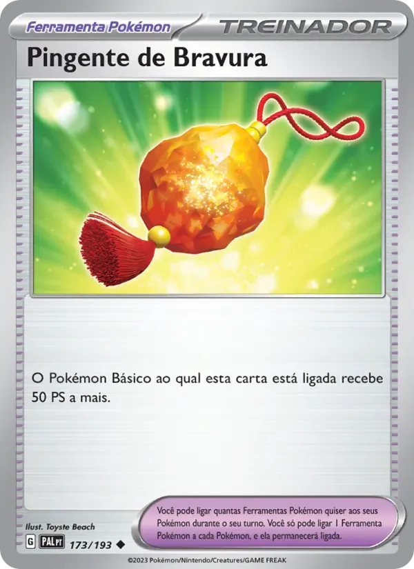 Pingente de Bravura 173/193 Evoluções em Paldea