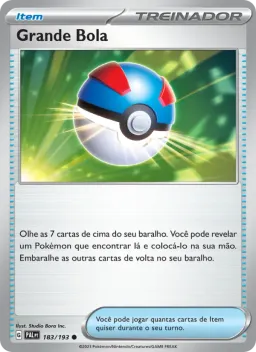 Grande Bola 183 Evoluções em Paldea