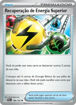 Recuperação de Energia Superior 189 Evoluções em Paldea