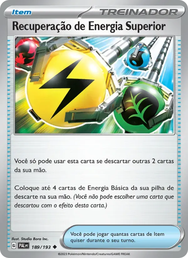 Recuperação de Energia Superior 189/193 Evoluções em Paldea