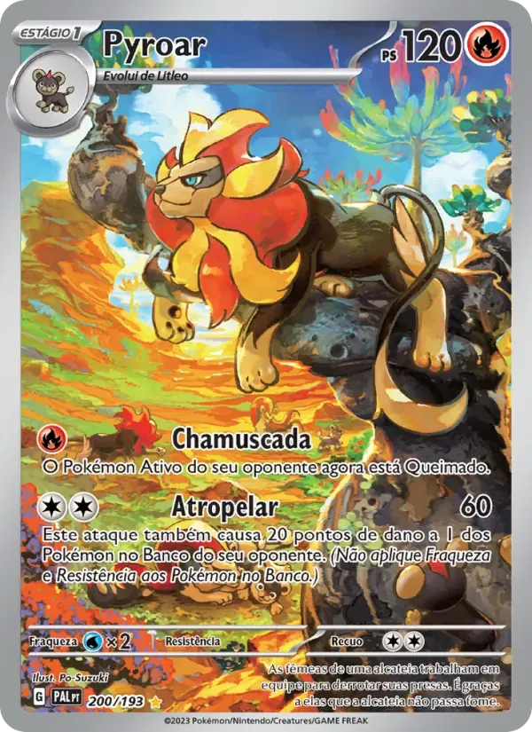 Pyroar 200/193 Evoluções em Paldea