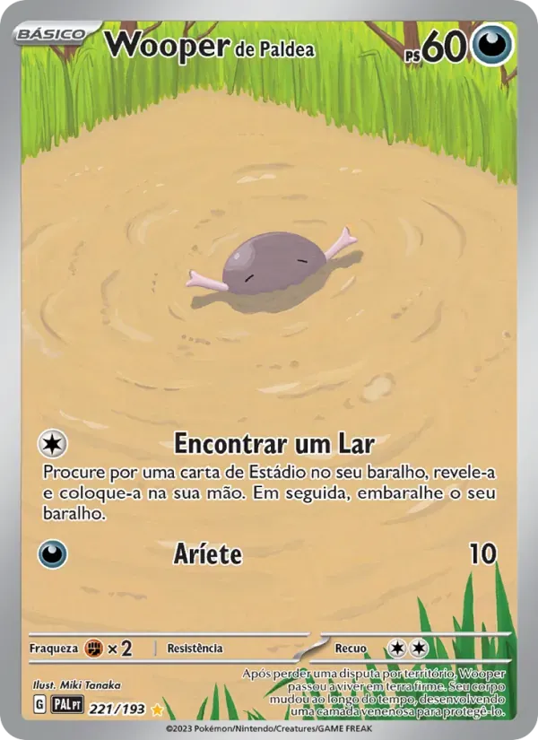 Wooper de Paldea 221/193 Evoluções em Paldea
