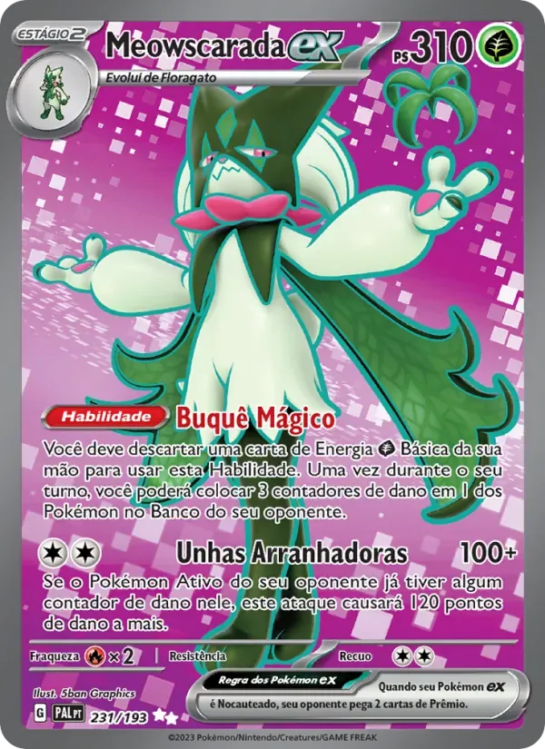 Meowscarada ex 231/193 Evoluções em Paldea