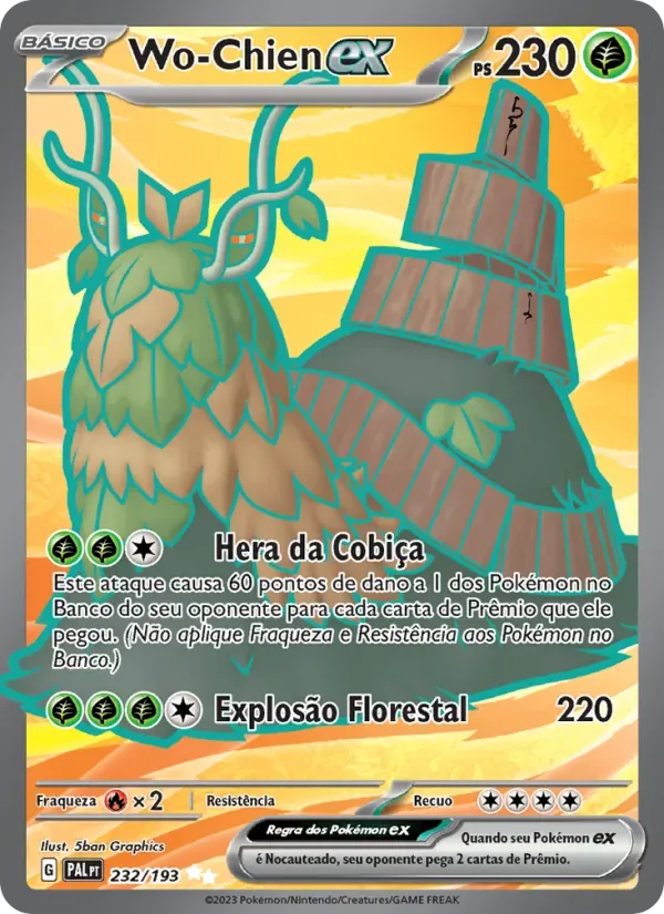 Wo-Chien ex 232/193 Evoluções em Paldea