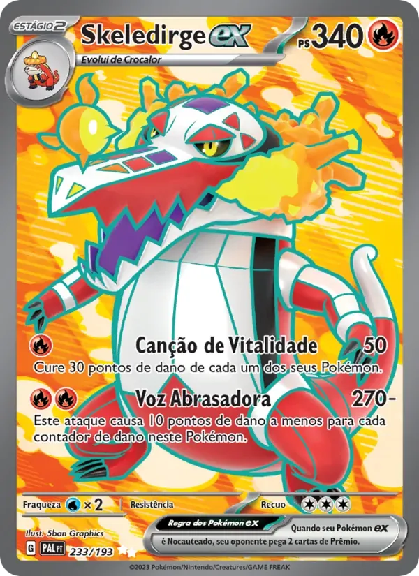 Skeledirge ex 233/193 Evoluções em Paldea