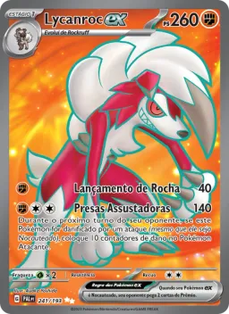 Lycanroc ex 241 Evoluções em Paldea