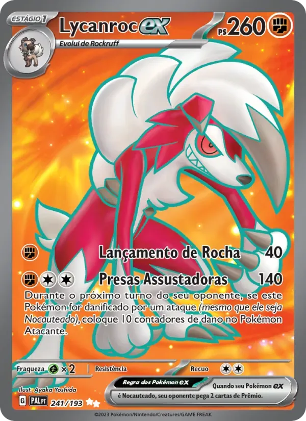 Lycanroc ex 241/193 Evoluções em Paldea