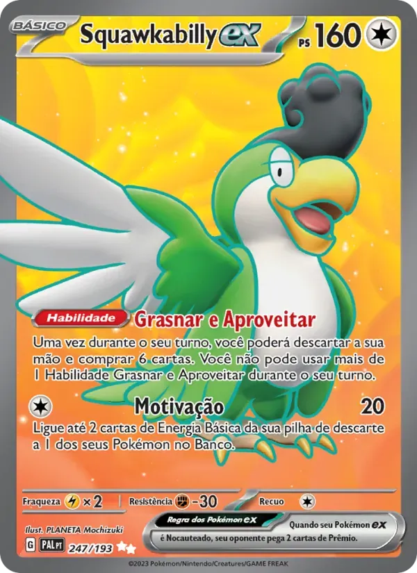 Squawkabilly ex 247/193 Evoluções em Paldea