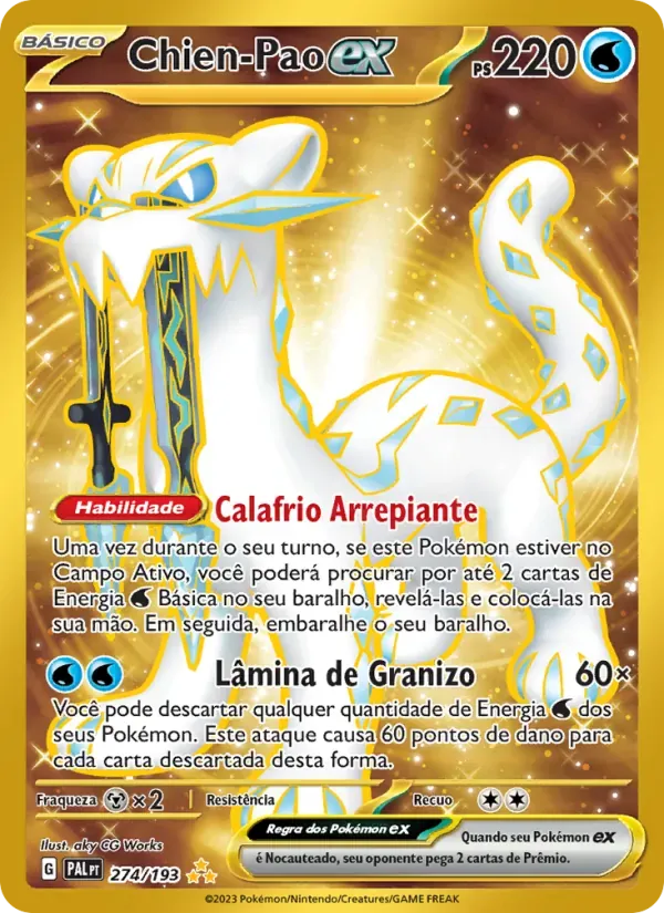 Chien-Pao ex 274/193 Evoluções em Paldea
