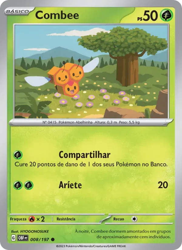 Combee 008/197 Obsidiana em Chamas