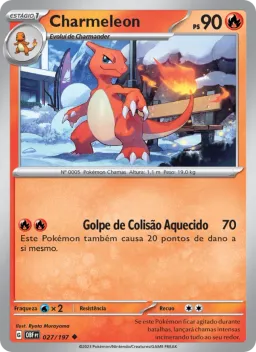 Charmeleon 027 Obsidiana em Chamas
