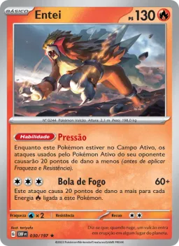 Entei 030 Obsidiana em Chamas