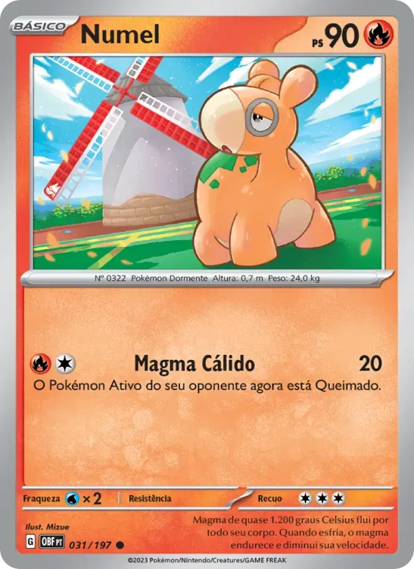 Numel 031/197 Obsidiana em Chamas