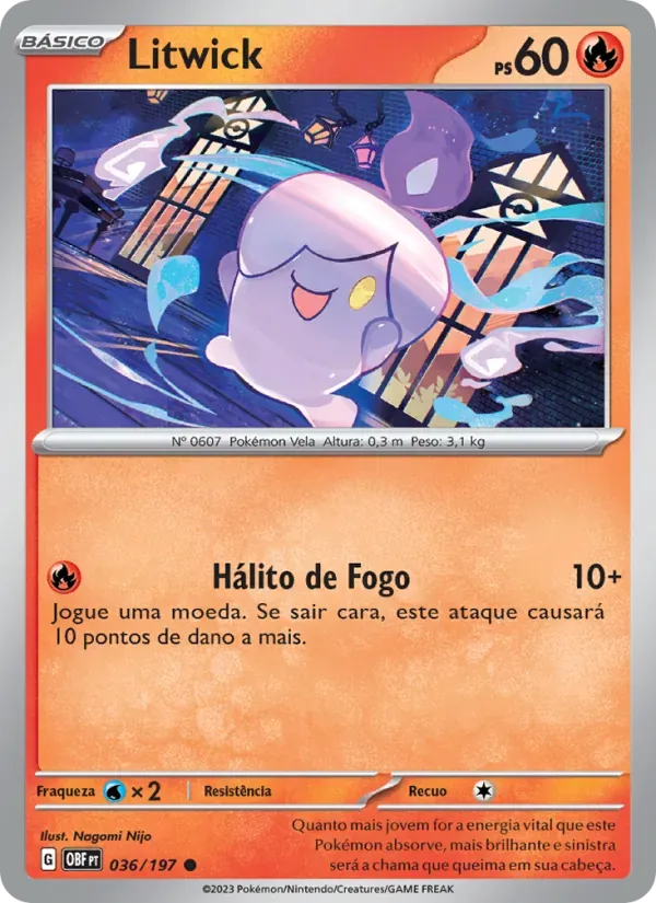 Litwick 036/197 Obsidiana em Chamas