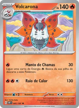 Volcarona 041 Obsidiana em Chamas