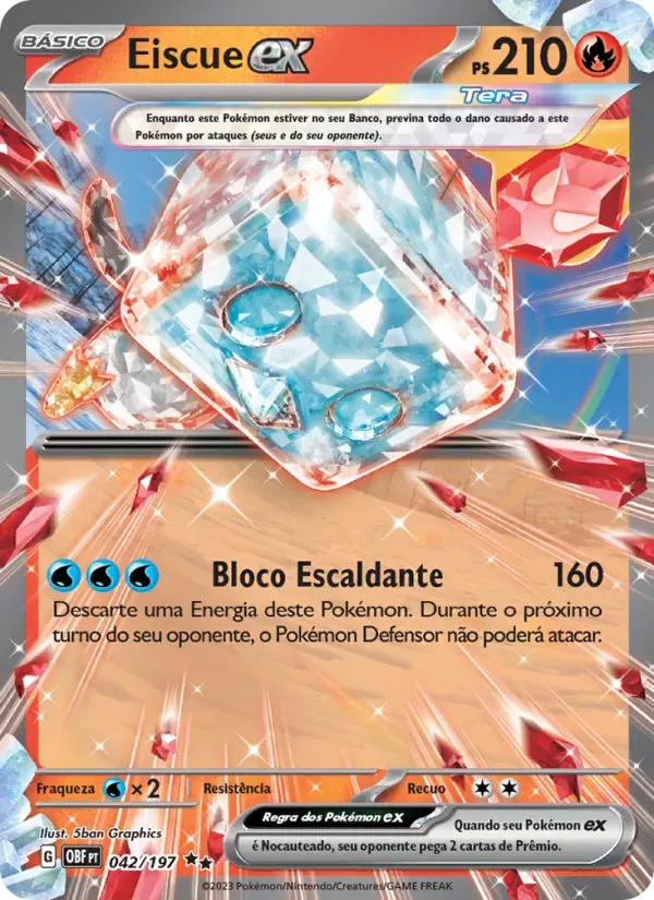 Eiscue ex 042/197 Obsidiana em Chamas