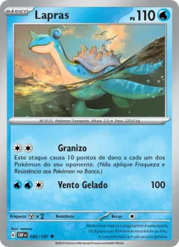 Lapras 045 Obsidiana em Chamas