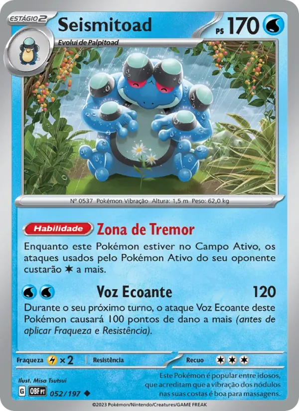 Seismitoad 052/197 Obsidiana em Chamas