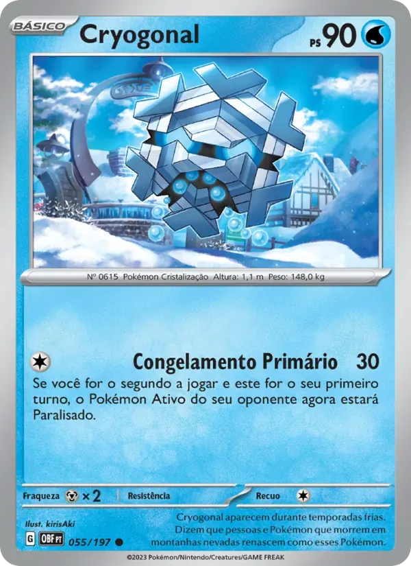 Cryogonal 055/197 Obsidiana em Chamas