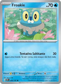 Froakie 056 Obsidiana em Chamas
