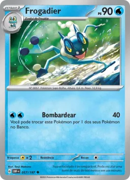 Frogadier 057 Obsidiana em Chamas