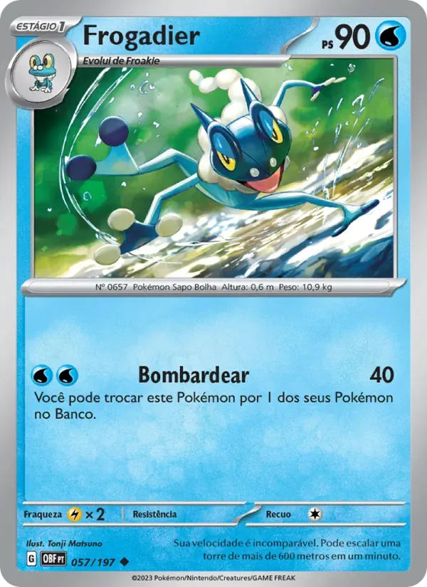 Frogadier 057/197 Obsidiana em Chamas