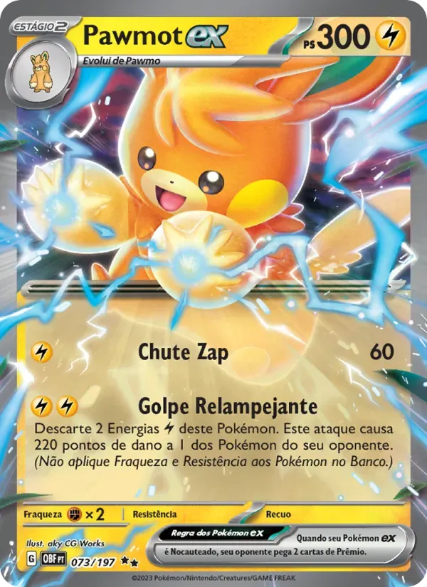 Pawmot ex 073/197 Obsidiana em Chamas