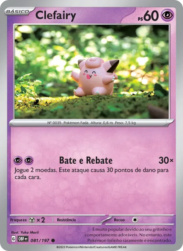 Clefairy 081/197 Obsidiana em Chamas