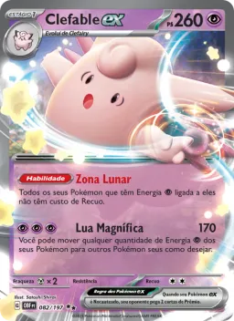 Clefable ex 082 Obsidiana em Chamas