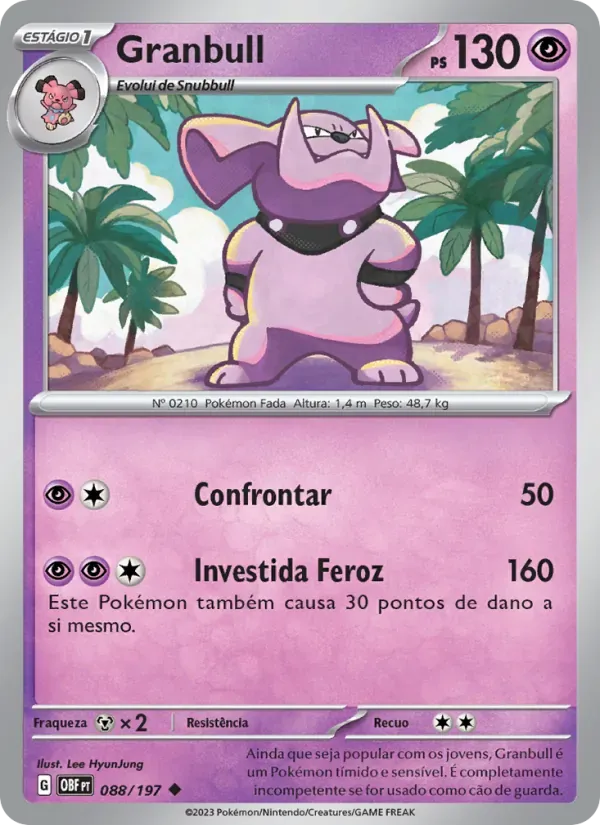 Granbull 088/197 Obsidiana em Chamas