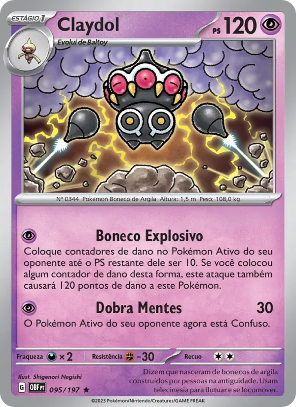 Claydol 095/197 Obsidiana em Chamas