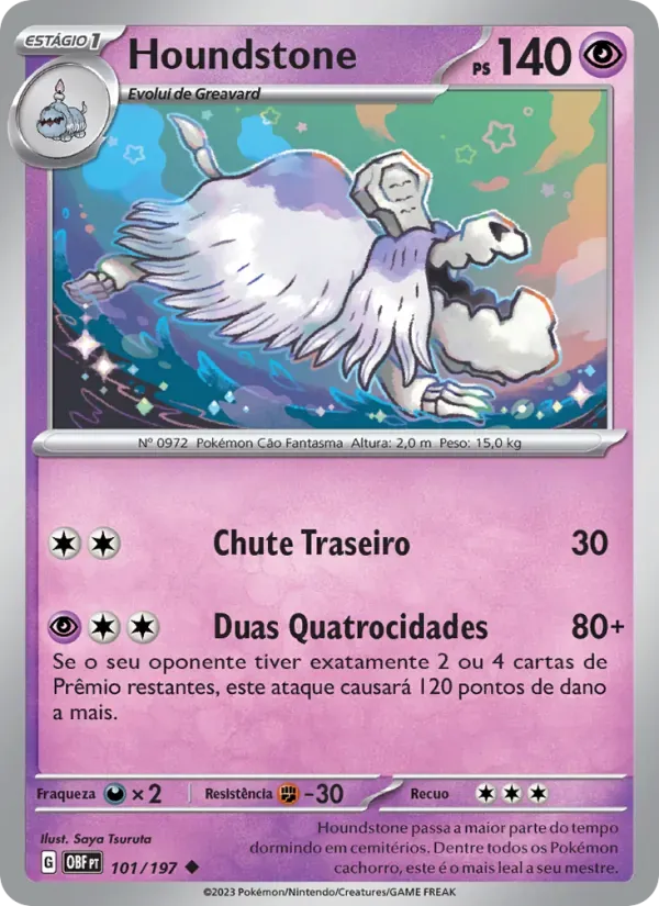 Houndstone 101/197 Obsidiana em Chamas