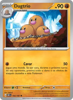 Dugtrio 104 Obsidiana em Chamas