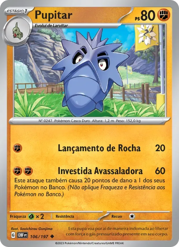 Pupitar 106/197 Obsidiana em Chamas