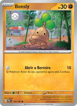 Bonsly 110 Obsidiana em Chamas