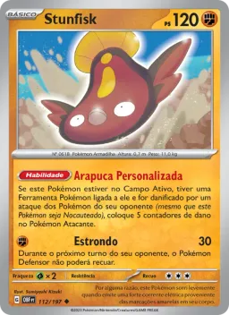 Stunfisk 112 Obsidiana em Chamas