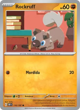 Rockruff 116 Obsidiana em Chamas