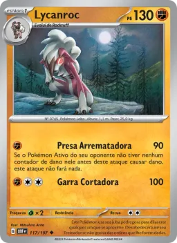 Lycanroc 117 Obsidiana em Chamas