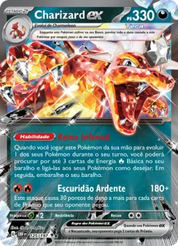 Charizard ex 125 Obsidiana em Chamas